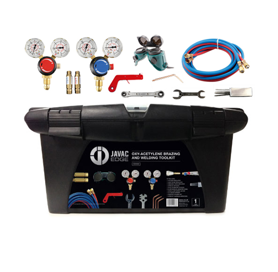 Maarico Porttil (Oxignio + Acetileno) JAV-1093 Oxy-Acetylene Brazing And Welding Toolkit - Javac