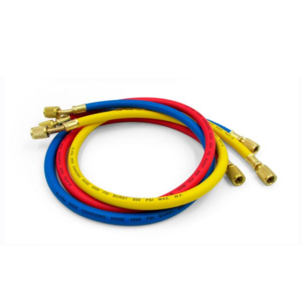 CONJUNTO COM 3 MANGUEIRAS PARA MANIFOLD PARA G�S R12/R22/R134/R404/R407/R502 G.HVAC