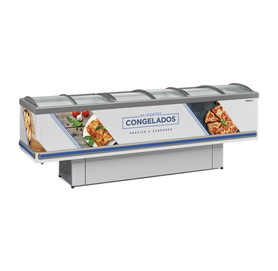Ilha p/ Congelados Plus Dupla Ao GESV-290C BR - Gelopar