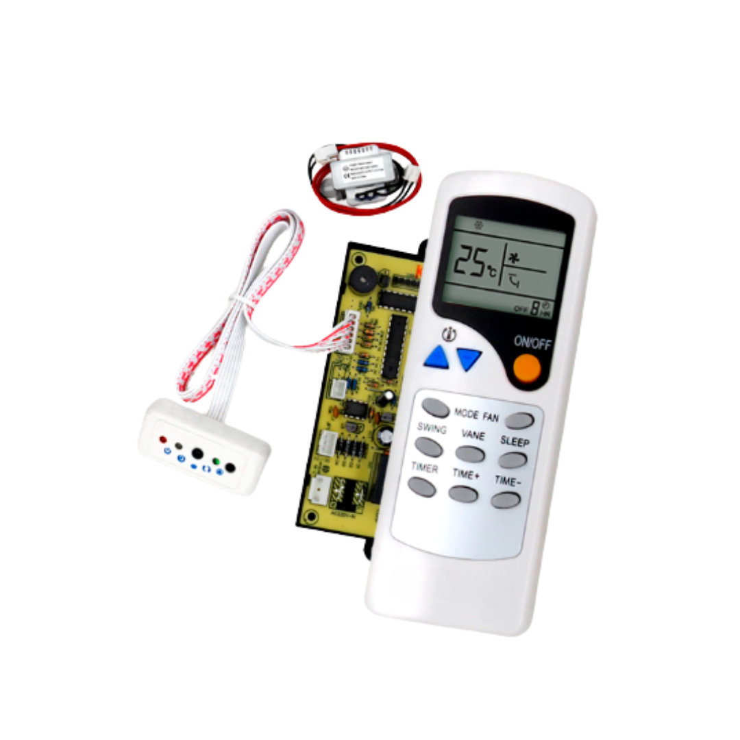 KITS COM CONTROLE REMOTO E PLACA UNIVERSAL - SPLIT HI WALL G.HVAC 