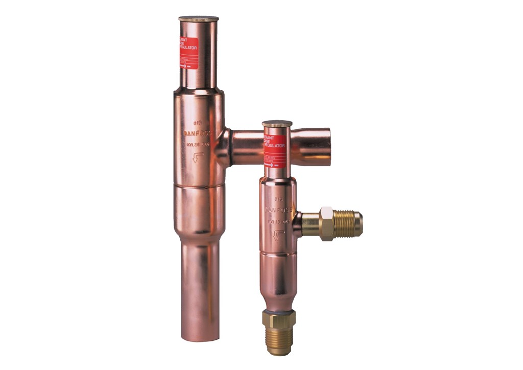 KVL -  reguladores da pressão do cárter, linha de sucção - Danfoss