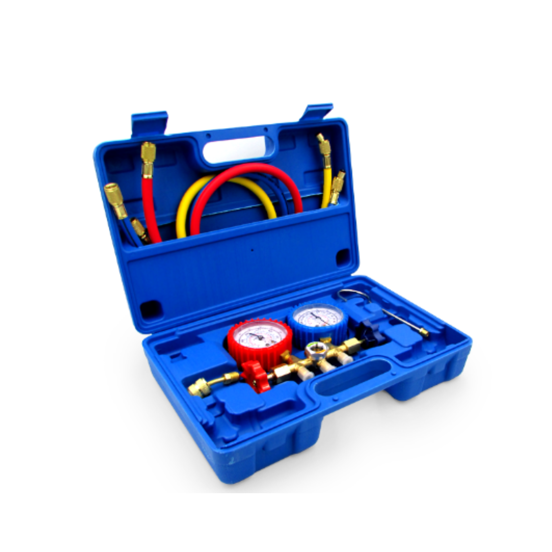 KIT MANIFOLD 1/4 PARA GAS  R22, R407 , R410A G.HVAC