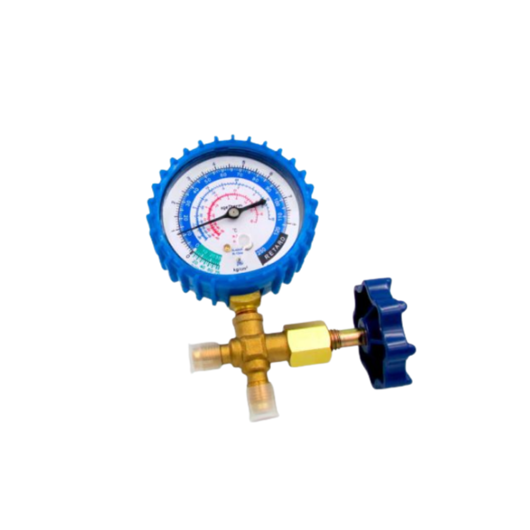 MANIFOLD BAIXA 1 VIA SIMPLES PARA G�S R12,R22, R134A, R404A 0/180 PSI G.HVAC
