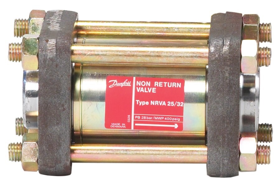 NRVA, válvulas de retenção para amônia e refrigerantes fluorados - Danfoss