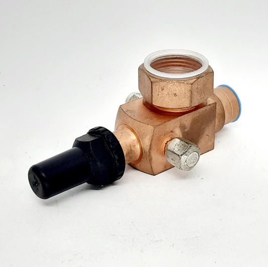 Valvula de Servico Rotalock Desc. VAL06807 ZR81 – 3/4″ (Solda) x 1.1/8″ (Rosca))